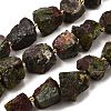 Raw Rough Natural Dragon Blood Beads Strands G-Z087-B09-2