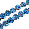 Handmade Millefiori Glass Beads Strands LAMP-T021-29C-1