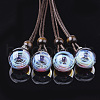 Handmade Lampwork Pendants LAMP-S190-02B-1
