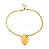 304 Stainless Steel Snake Chain Necklaces NJEW-P311-02D-G-2