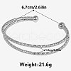 Stylish 304 Stainless Steel Double-layered Cuff Bangles NS9291-1-1