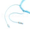 Adjustable Nylon Cord Braided Bead Bracelets BJEW-JB06023-05-3