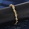304 Stainless Steel Infinity Link Chain Bracelets for Women Men BJEW-F488-53D-G-3