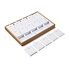 3-Row 15 Grids Imitation Leather Jewelry Pendant Trays CON-G023-13-3
