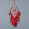 Woven Net/Web with Feather Hanging Ornaments PW-WG0DA7B-04-1