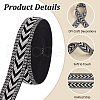   10 Yards Polyester Jacquard Arrow Ribbon OCOR-PH0004-16-4