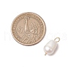 Natural Freshwater Pearl Rice Connector Charms PALLOY-JF03395-3