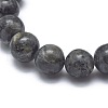 Natural Larvikite Bead Stretch Bracelets BJEW-K212-C-046-2