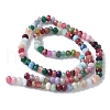 Dyed Natural Malaysia Jade Rondelle Beads Strands X-G-E316-2x4mm-55-4