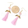 Angel 304 Stainless Steel Dangle Earrings EJEW-MZ00409-5