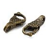 Tibetan Style Alloy Lobster Claw Clasps TIBE-T002-26AB-NR-3