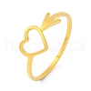 Animal 201 Stainless Steel Adjustable Rings for Women RJEW-D082-05D-1
