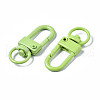 Spray Painted Eco-Friendly Alloy Swivel Snap Hooks Clasps PALLOY-T080-02S-NR-3