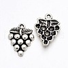 Grape Tibetan Style Alloy Pendants TIBEP-N008-18AS-RS-1