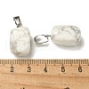 Natural Howlite Pendants G-Z067-03P-08-4