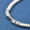 Electroplated Non-magnetic Synthetic Hematite Beads Strands G-E495-11B-03-4