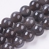 Natural Ice Obsidian Beads Strands X-G-E468-D01-6mm-1