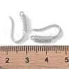Brass Micro Pave Cubic Zirconia Earring Hooks KK-U008-14P-3