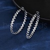 304 Stainless Steel Hoop Earrings EJEW-S250-04A-P-3