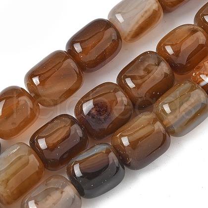 Natural Agate Beads Strands G-H295-F01-17-1
