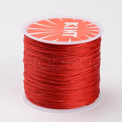 Round Waxed Polyester Cords YC-K002-0.6mm-10-1