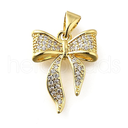 Brass Micro Pave Cubic Zirconia Pendants KK-Q066-09A-G-1