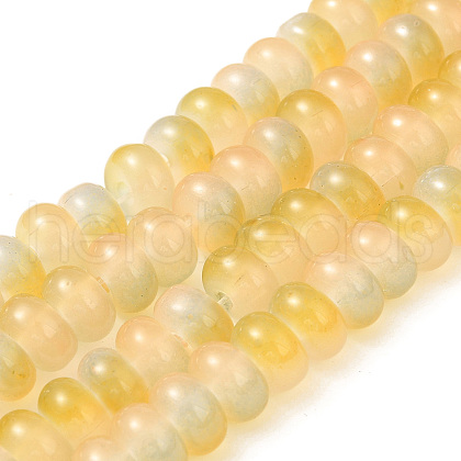 Baking Paint Glass Beads Strands DGLA-C003-01I-1