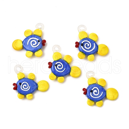 Handmade Lampwork Pendants LAMP-S079-03C-1