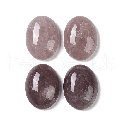 Natural Strawberry Quartz Cabochons G-B080-01A-05-1