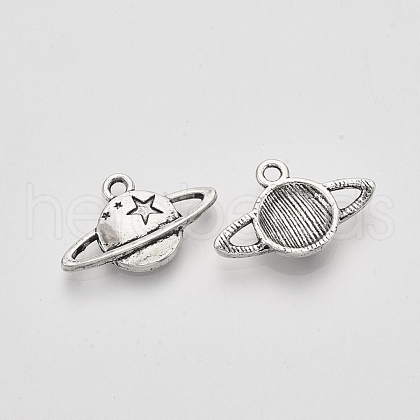 Tibetan Style Alloy Universe Space Charms TIBEP-S319-013AS-RS-1