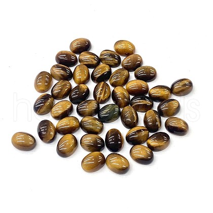 Natural Tiger Eye Cabochons G-H001-15G-1