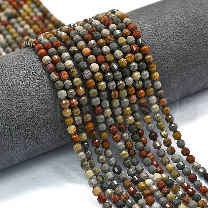 Natural Ocean Jasper Beads Strands G-A260-A05-01-1