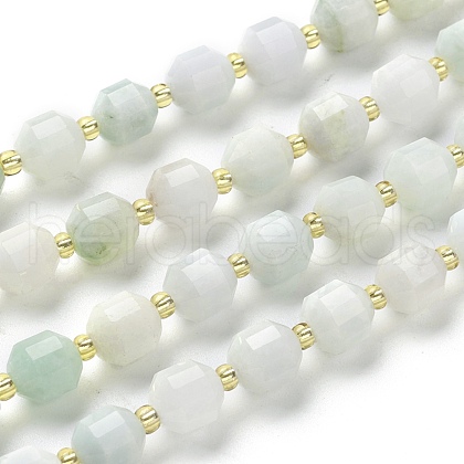 Natural Myanmar Jade/Burmese Jade Beads Strands G-K303-A33-8mm-1