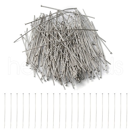 304 Stainless Steel Flat Head Pins STAS-YW0001-50-1