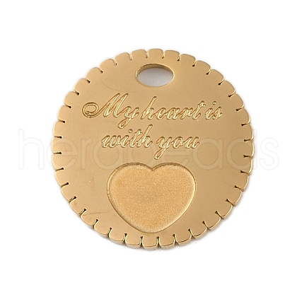 Ion Plating(IP) 304 Stainless Steel Charms STAS-U019-48G-1