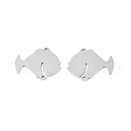 Non-Tarnish 304 Stainless Steel Connector Charms STAS-N095-103-1