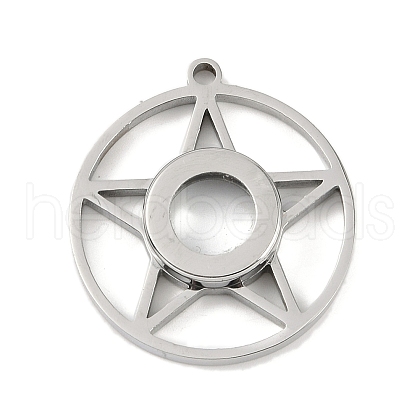 304 Stainless Stee Locket Pendants STAS-S132-04P-1