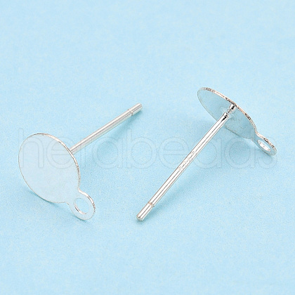 925 Sterling Silver Stud Earring Settings STER-T005-02A-1