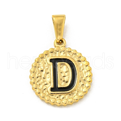 Ion Plating(IP) 304 Stainless Steel Enamel Pendants STAS-R231-19D-G-1