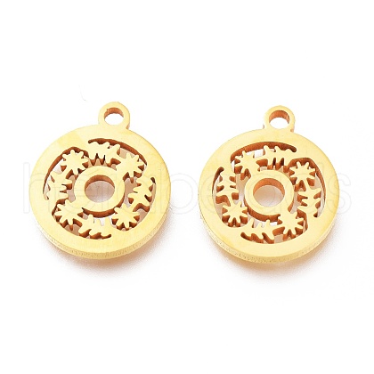 Ion Plating(IP) 304 Stainless Steel Charms STAS-A047-13G-1