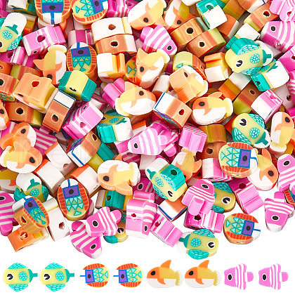 SUNNYCLUE 5 Strands Handmade Polymer Clay Beads Strands CLAY-SC0002-22-1