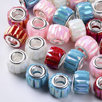 Opaque Resin European Beads RPDL-Q023-A-A-1