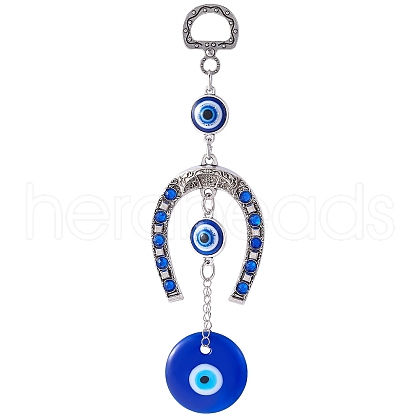 Horse Shoe Pendant Decorations X1-HJEW-H058-04-1