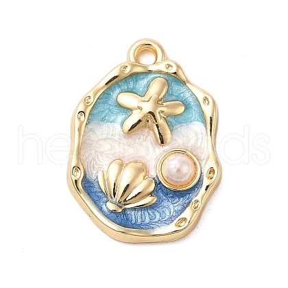 Alloy Enamel Pendants PALLOY-K020-21LG-02-1