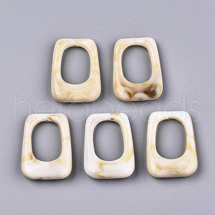 Opaque Resin Pendants RESI-T048-01-A02-1