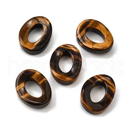 Natural Tiger Eye Pendants G-Z082-01B-1