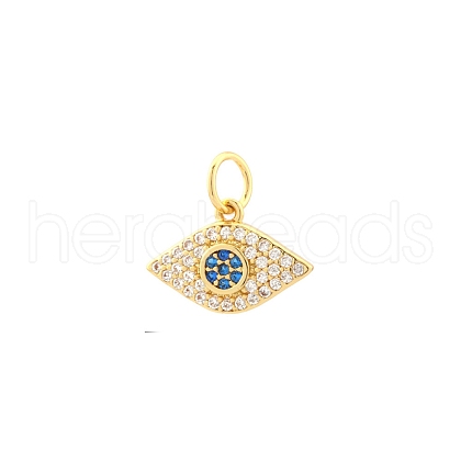 Brass Micro Pave Cubic Zirconia Pendants PW-WGCFB07-01-1