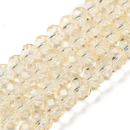 Transparent Baking Paint Glass Beads Strands X1-DGLA-A034-T8mm-D02-1