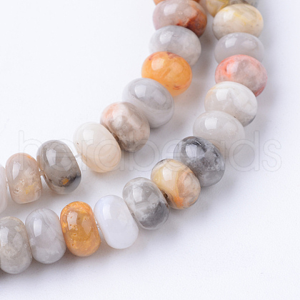 Natural Crazy Lace Agate Bead Strands G-R403-4x6-04-1