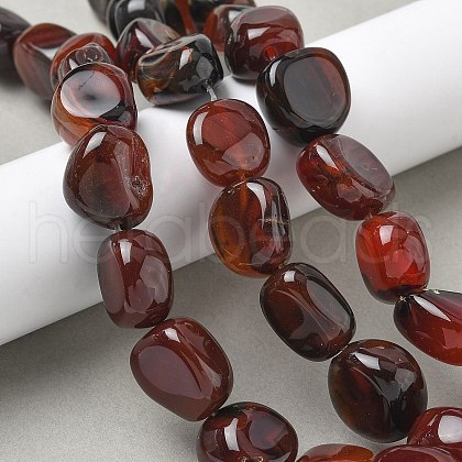 Natural Red Agate Beads Strands G-H295-D01-14-1